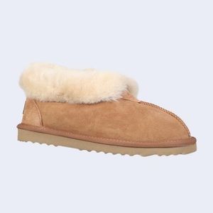 Roozee Men Mate Sherling Slipper Booties Chestnut